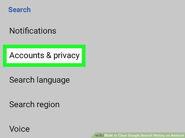 google app accounts and privacy setting android