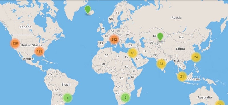 IPVanish Server Locations