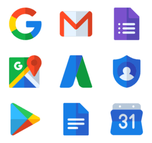 Google products icons